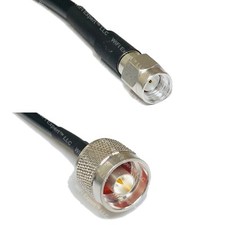 LMR195 Silver RP-SMA MALE to N MALE Coax RF Cable USA Lot