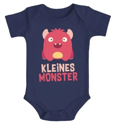 MOONWORKS Baby Body Print Kleines Monster lustig witziges Geschenk für kleine Jungs und
