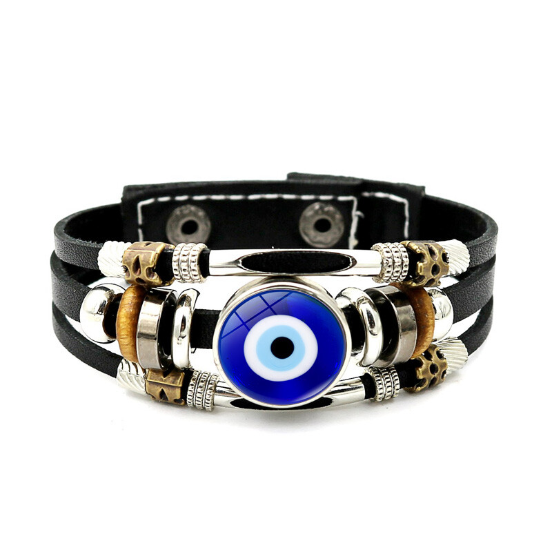 Handgemachte Türkische Böse Augen Nazar Hauswand Hängt Charme Blau Glücklichen Amulett Stockbild