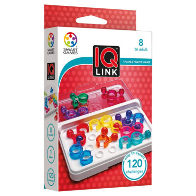 Smart Games IQ Link 1 Spieler Pocket Puzzle Brett Reise Gedanken Herausforderung Spiel Neu