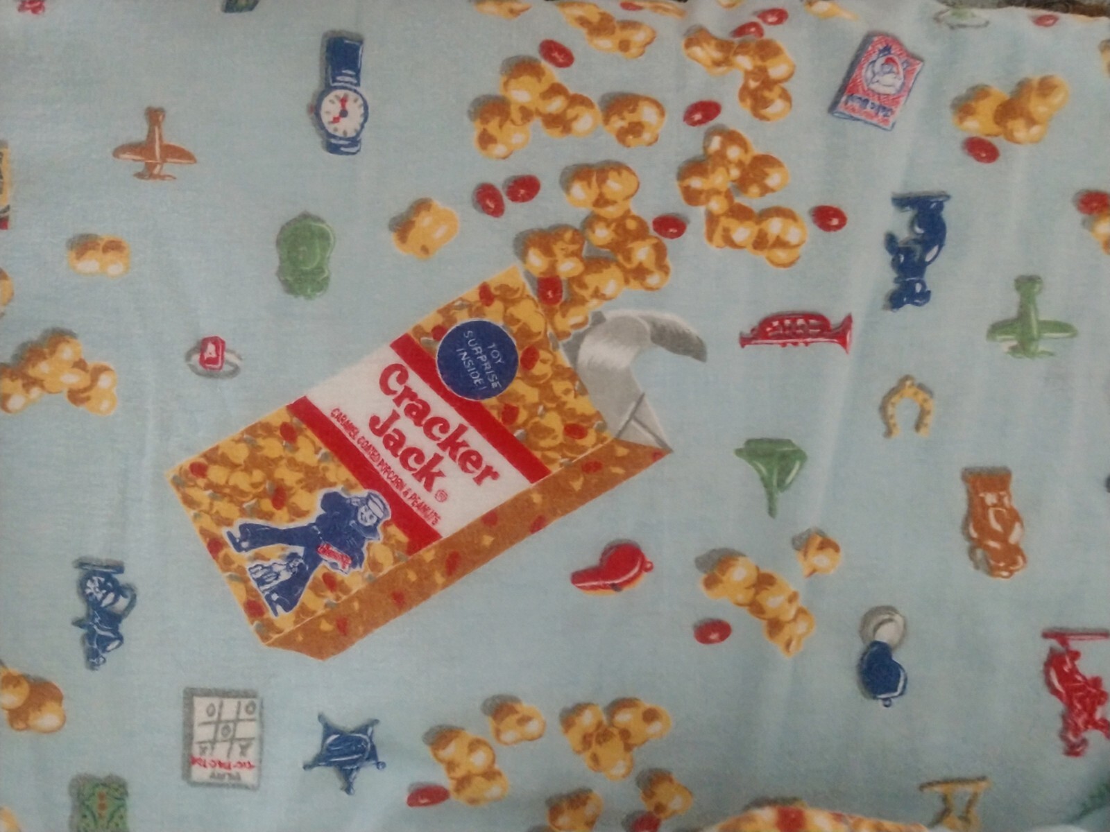 Nick&Nora VTGVERY RARE Almost Impossible to Find Cracker Jacks  Flann Pajama Set image 8