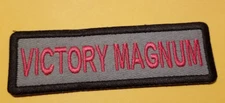 Victory MAGNUM Motorcycles Worldwide Shipping Embroidered Patch 1.25 x 4"