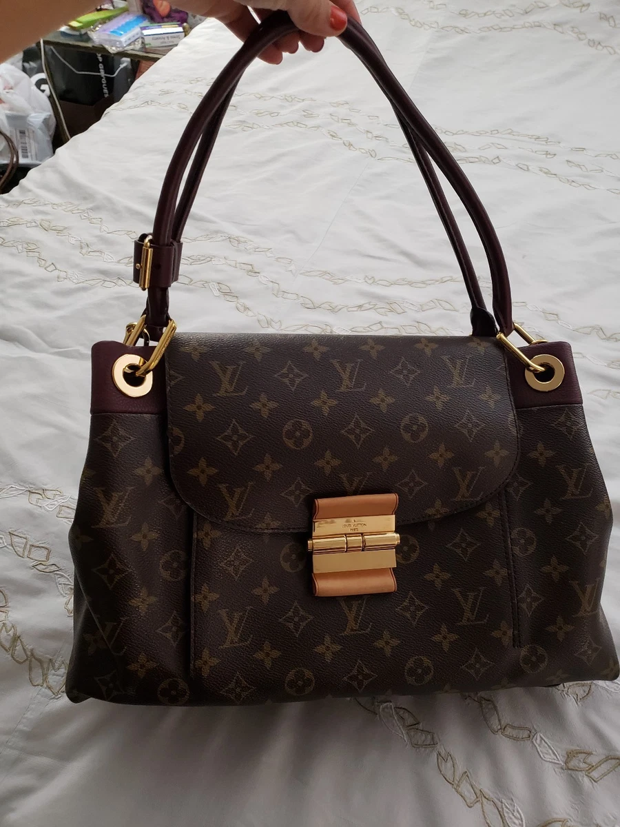 LOUIS VUITTON Olympe Aurore Monogram Canvas Satchel Shoulder Bag E4826 