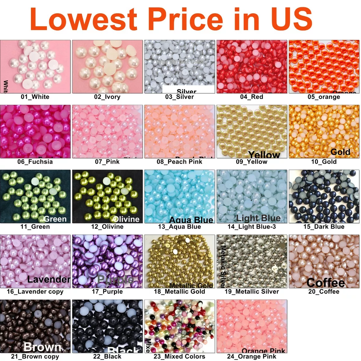 Flat back pearl beads outlet