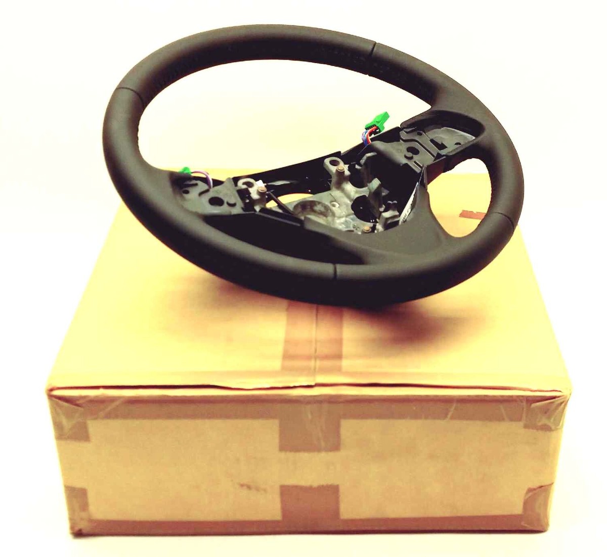 2014-2023 Mitsubishi Mirage Black Leather Steering Wheel