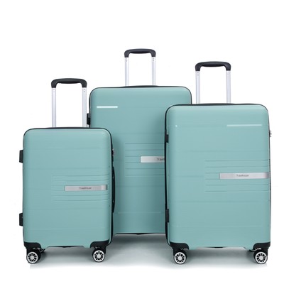 3 Pcs Luggage Sets  (20/24/28)  PP Suitcase Double Spinner Wheels with TSA Lock