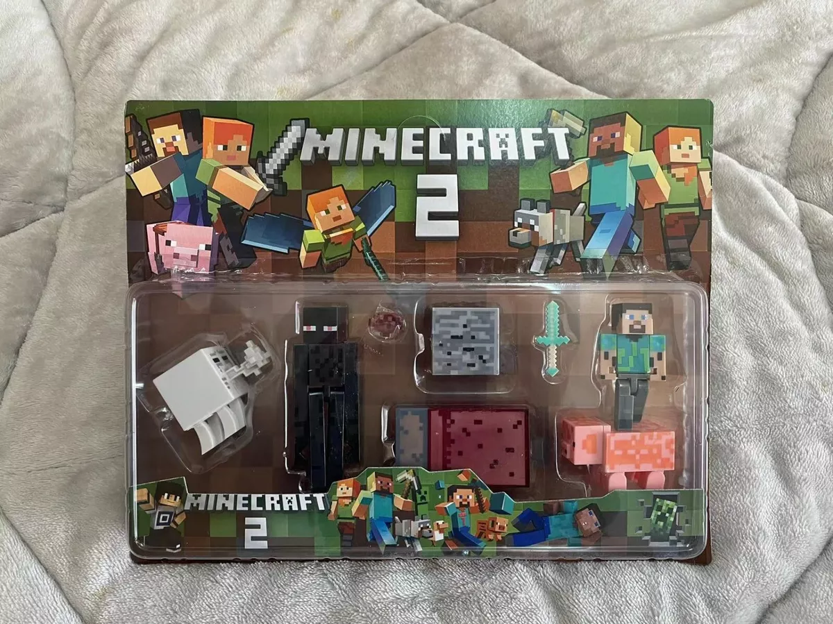 Minecraft Overworld Noob Adventure Set, 3 Action Figures