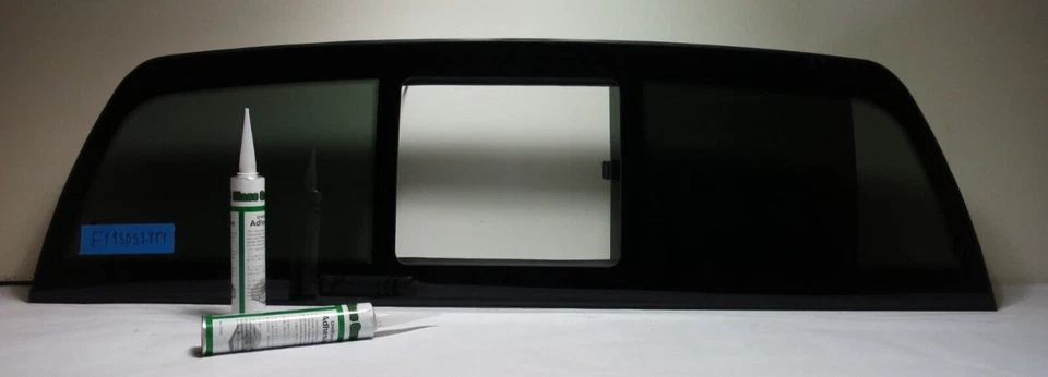 Fit 2007-2021 Toyota Tundra Manual Rear Back Window Slider One Panel Style Glass - Image 2 of 4