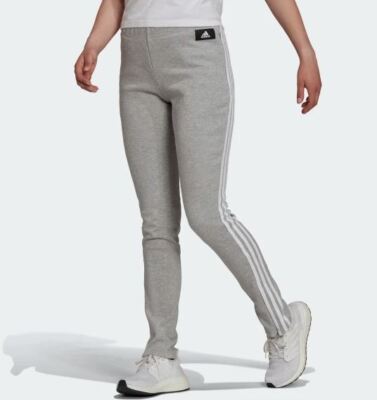 Adidas Damen Jogginghose grau Future Icons 3-Streifen Skinny UVP 50£