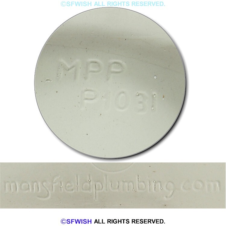 Mansfield Plumbing P1031 White Toilet Tank Lid **TOP have some chipped