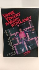 VINNIE VINCENT INVASION LANEY GUITAR AMPLIFIERS - 11X8   PRINT AD.  x4