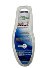 NEW Back2Life Memory Foam Shoe Insoles Cut to Fit Size Girls 3 to Men's 11