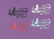 WEDDING die cuts scrapbook cards