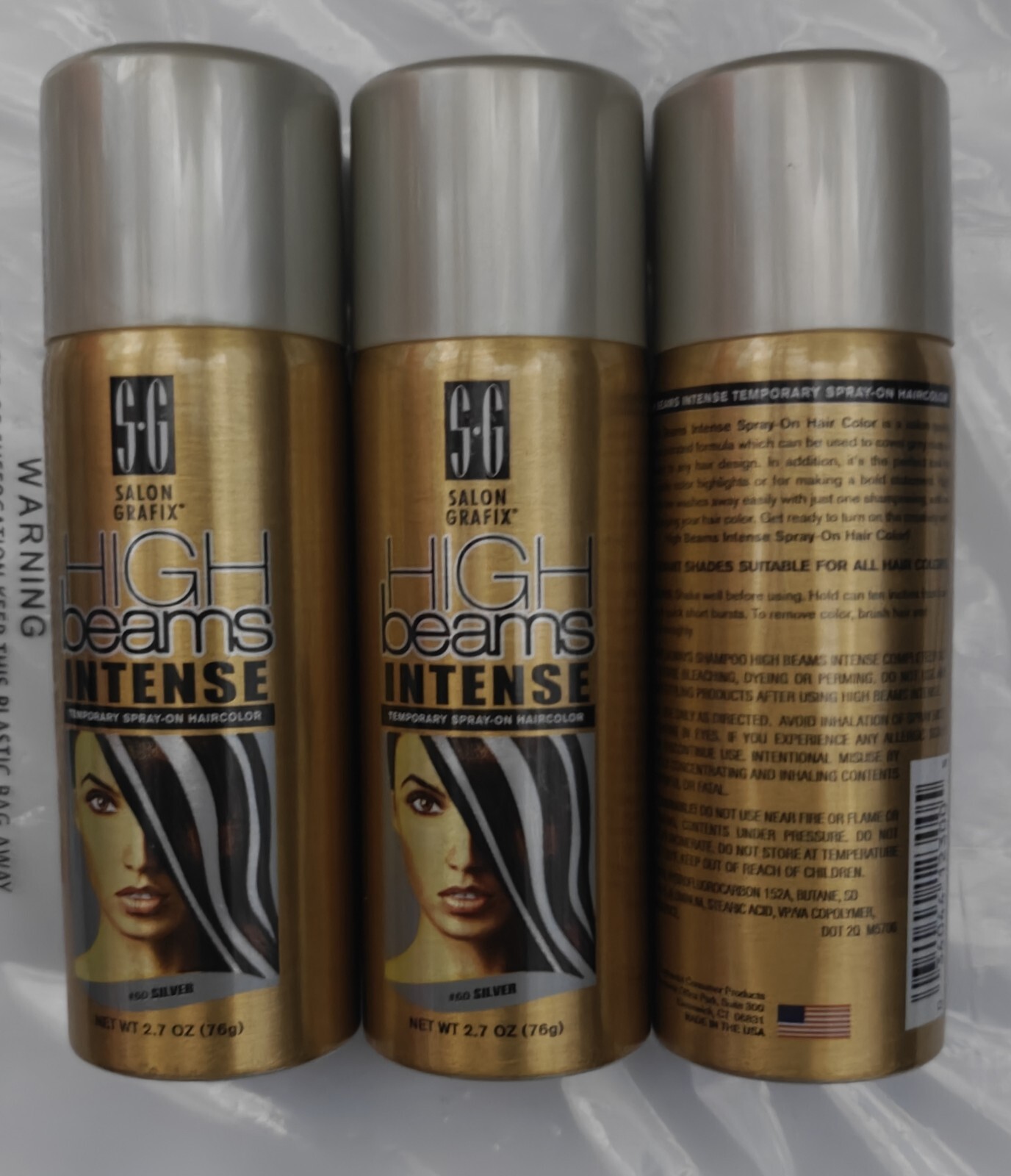 [HIGH BEAMS] INTENSE TEMPORARY SPRAY-ON HAIR COLOR 2.7OZ * L