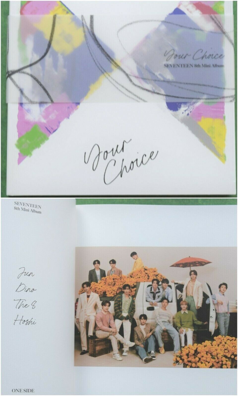 SEVENTEEN Your Choice 8th Mini Album JUN DINO THE8 HOSHI Photobook One Side  Ver.