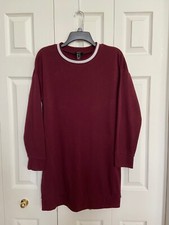 Forever 21 Maroon Sweatshirt Dress Size Small