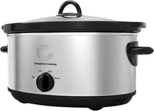 Complete Cuisine 7.0 Quart Stainless Steel Slow Cooker