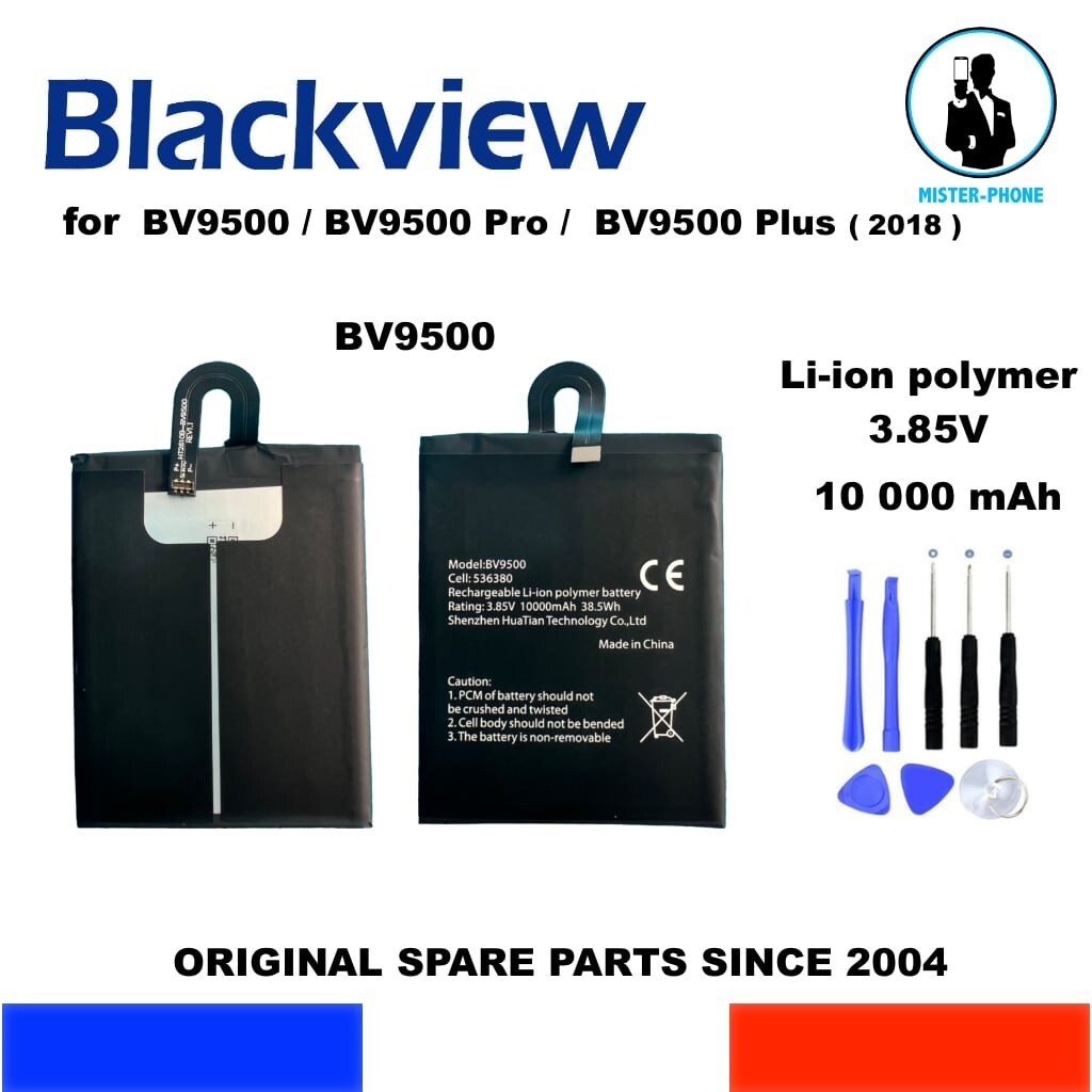 Batterie 10000mAh pour Blackview BV9500 Plus haute capacité OEM