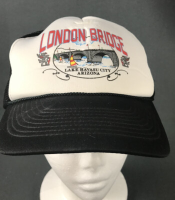 London Bridge Lake Havasu City Arizona Vintage Snapback Trucker Hat Cap Vintage