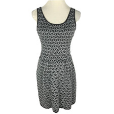 Jessica Simpson Women Dress Knit Sweater Sleeveless Grey Silver Metallic Size XS