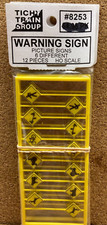 Tichy Train HO Scale 8253 WARNING PICTURE SIGNS 6 Different - 12 Pieces