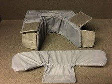 Dummy ballistischer Halsschutz in Schwarz für Plattenträger universal mit Klett