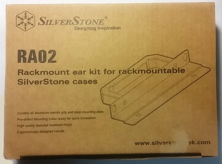 Silverstone RA02B Rackmount Case Ear Kit Steel Handle Grip (Pair) - Image 2 of 4