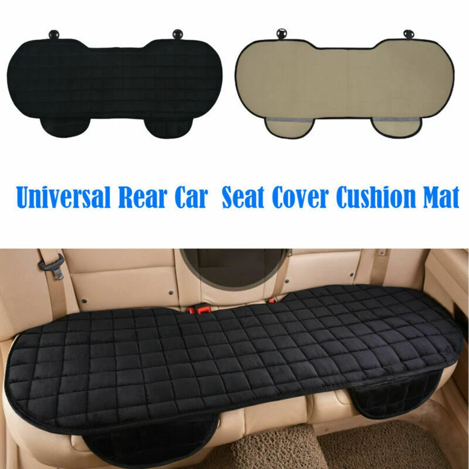 Car Universal Rear Back Row Car Seat Cover Protector Mat Auto Chair Cushion Pad - Image 3 of 4