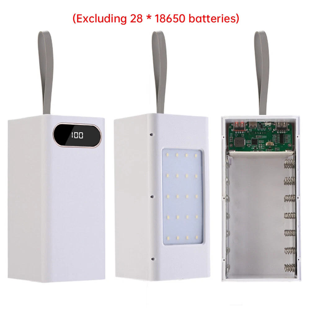 Power Bank DIY Case Battery 28*18650 Fast Charger Box Shell Kit No Battery Power Bank DIY Case Battery 28*18650 Fast Charger Box Shell Kit No Battery
