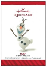 2014 Hallmark Disney's Frozen Olaf Keepsake Ornament IN HAND 