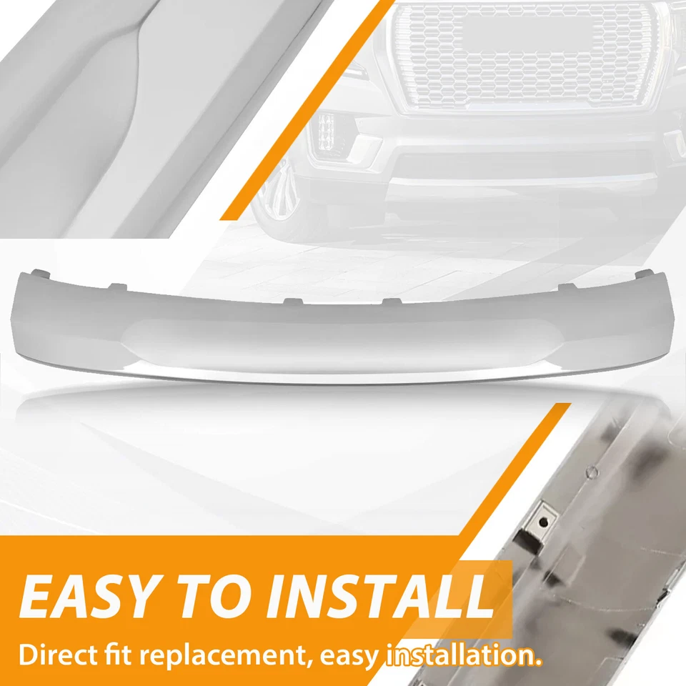 Cenefa de moldura de panel inferior de parachoques delantero cromado para GMC Yukon XL Denali 2021-2024 Foto 4 de 4