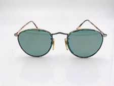 Vintage Sans Pareil Hagar 410 Brown Gray Metal Oval Sunglasses FRAMES ONLY