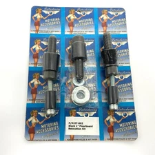 50s Boy 07-602 Black 1 Inch Floor Foot Board Relocation Kit 86-24 Harley Touring