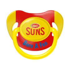 Gold Coast Suns AFL Infant Dummy Pacifier Baby Shower Loosing Team Logo Gift