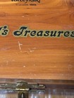 Vintage Cedar Chest Trinket Jewelry Box + Estate Jewelry Beads — photo 5