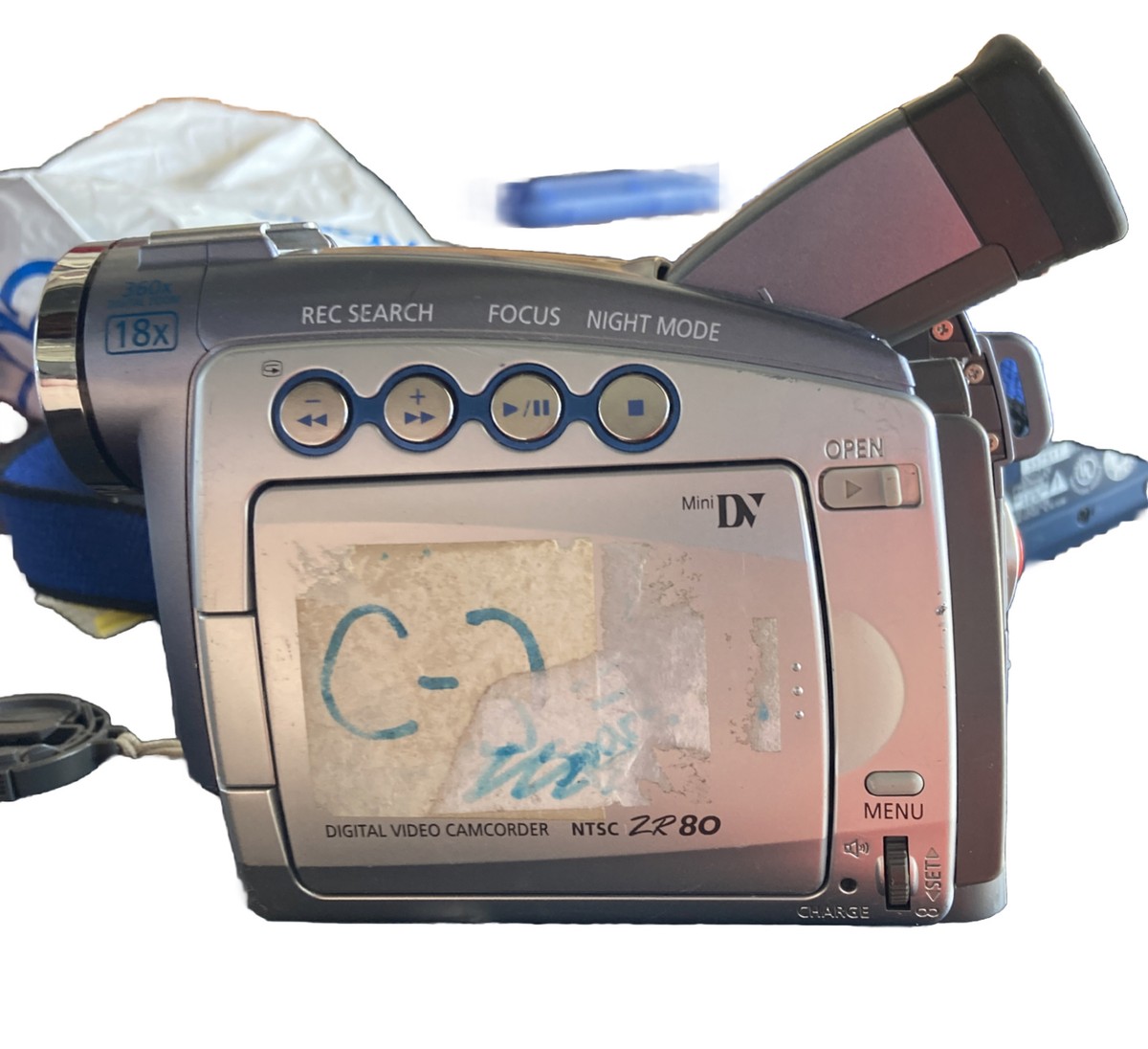 Canon ZR80 A MiniDV Digital Video Camcorder For Parts Only