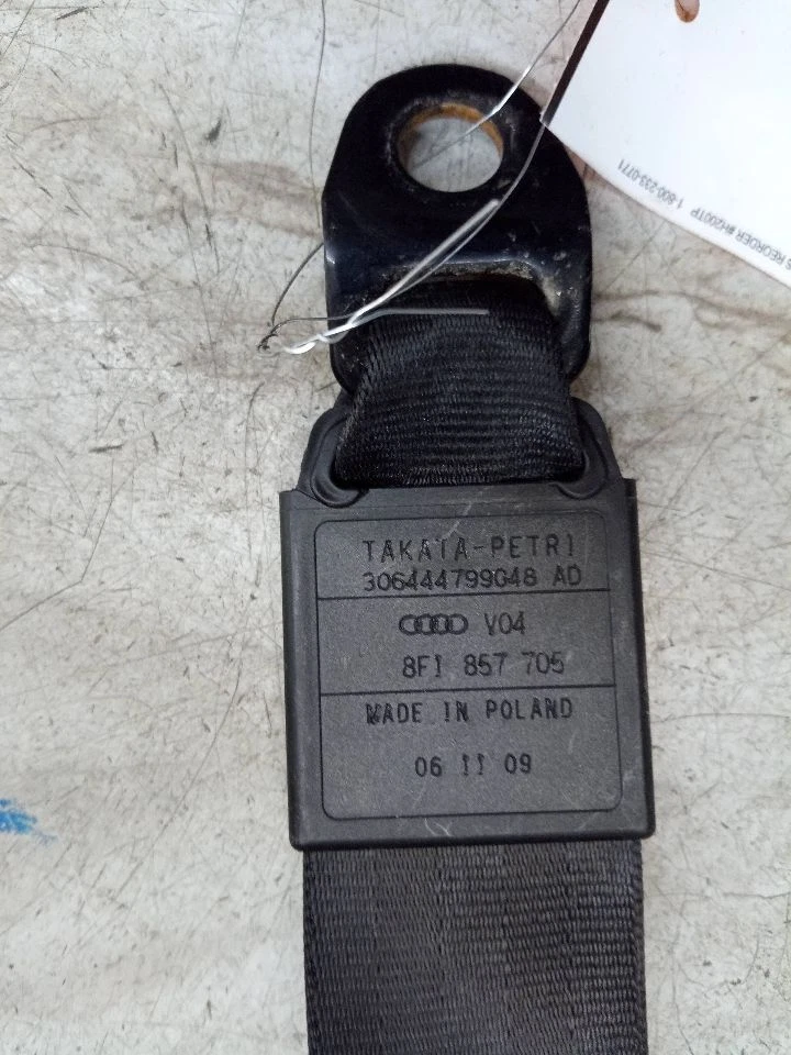 Used Front Left Seat Belt Front fits: 2010 Audi S5 Conv bucket seat driver retra Foto 3 de 4