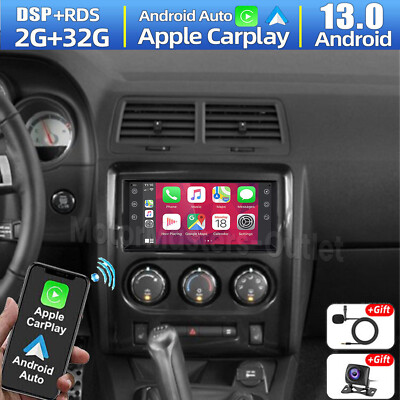 For Dodge Challenger 2008-2014 Android 13 Apple CarPlay Car Radio Stereo GPS Nav