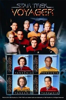 St Vincent /& Grenadines 1997 MNH Star Trek Voyager 1v S//S Janeway Tuvok Stamps