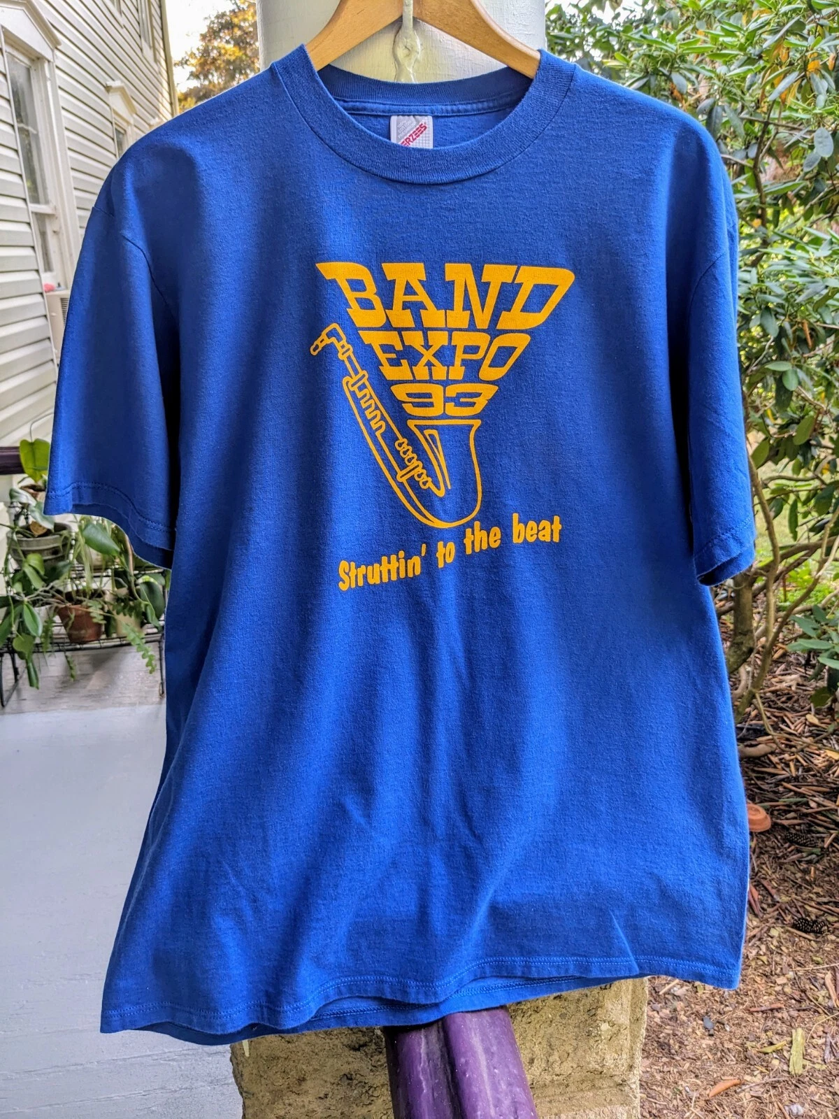 Vintage 90s Band Expo 1993 T- Shirt*XL*Blue*Band Camp