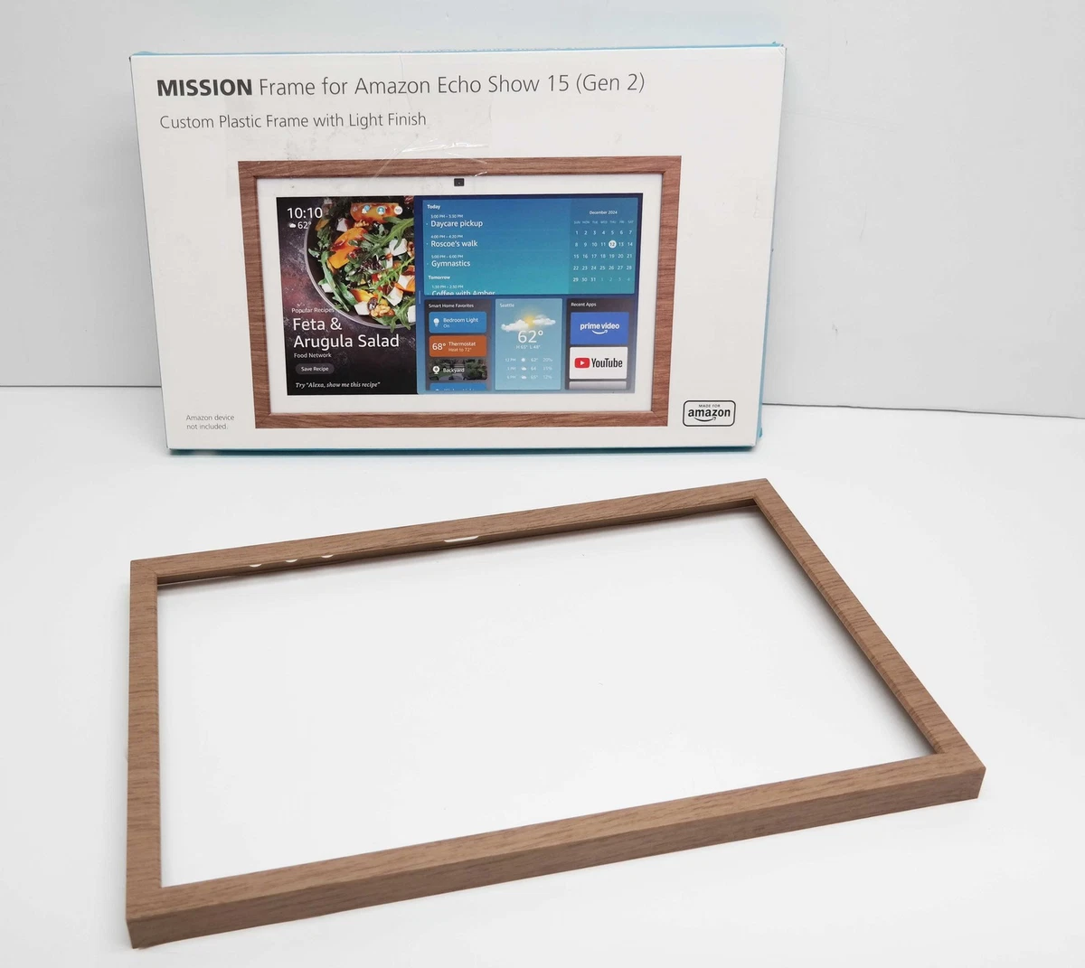 Mission Amazon Echo Show 15 Frame - Light wood | eBay