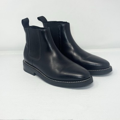 Thursday Boot Co. Men's Black Leather Chelsea Duke Ankle Pull-On Boots US 8.5
