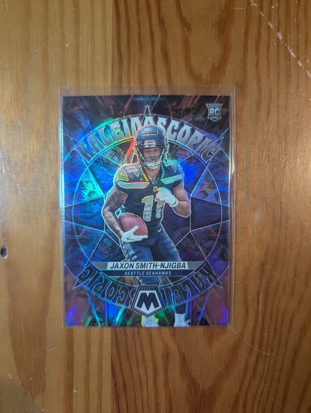 2023 Mosaic Football Jaxon Smith-Njigba #KA-17 Kaleidoscopic Prizm SSP RC