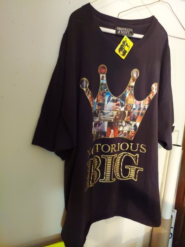 Vtg Notorious BIG 2005 BROOKLYN MINT Men's 4XL T-Shirt USA NWT - Picture 3 of 10