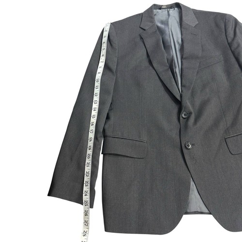 Banana Republic Italia Gris Lana 2 Piezas Traje Chaqueta Talla 42S Pantalones 32x32 120s Lana - Imagen 10 de 23