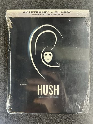 Hush (4K ULTRA HD / BLU-RAY 4 Disc) Steelbook Scream Factory BRAND NEW!