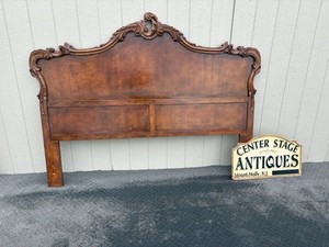 67474 Ornate Mahogany King Size Headboard Bed