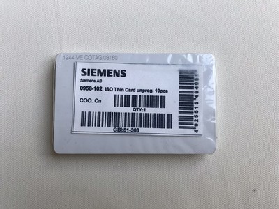 1 x 10er Pack Bewator Vanderbilt Siemens ISO Thin Prox Karten - Teilenr. 0958-102