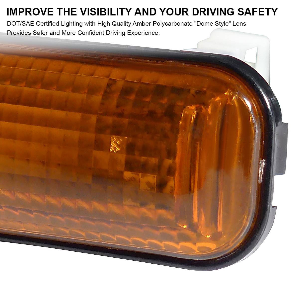 1996-2000 Honda Civic EK9 Dome Fender Side Marker Light Amber LED