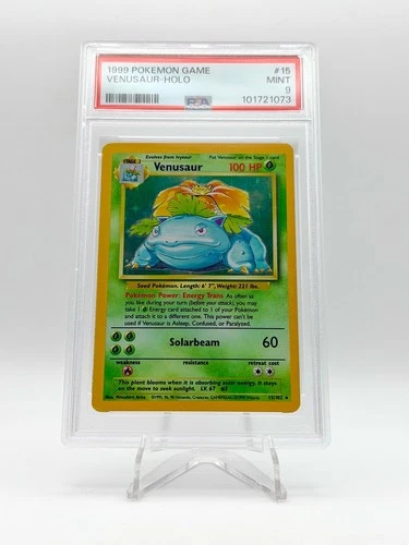 1999 POKEMON BASE SET UNLIMITED HOLO VENUSAUR 15/102 PSA 10